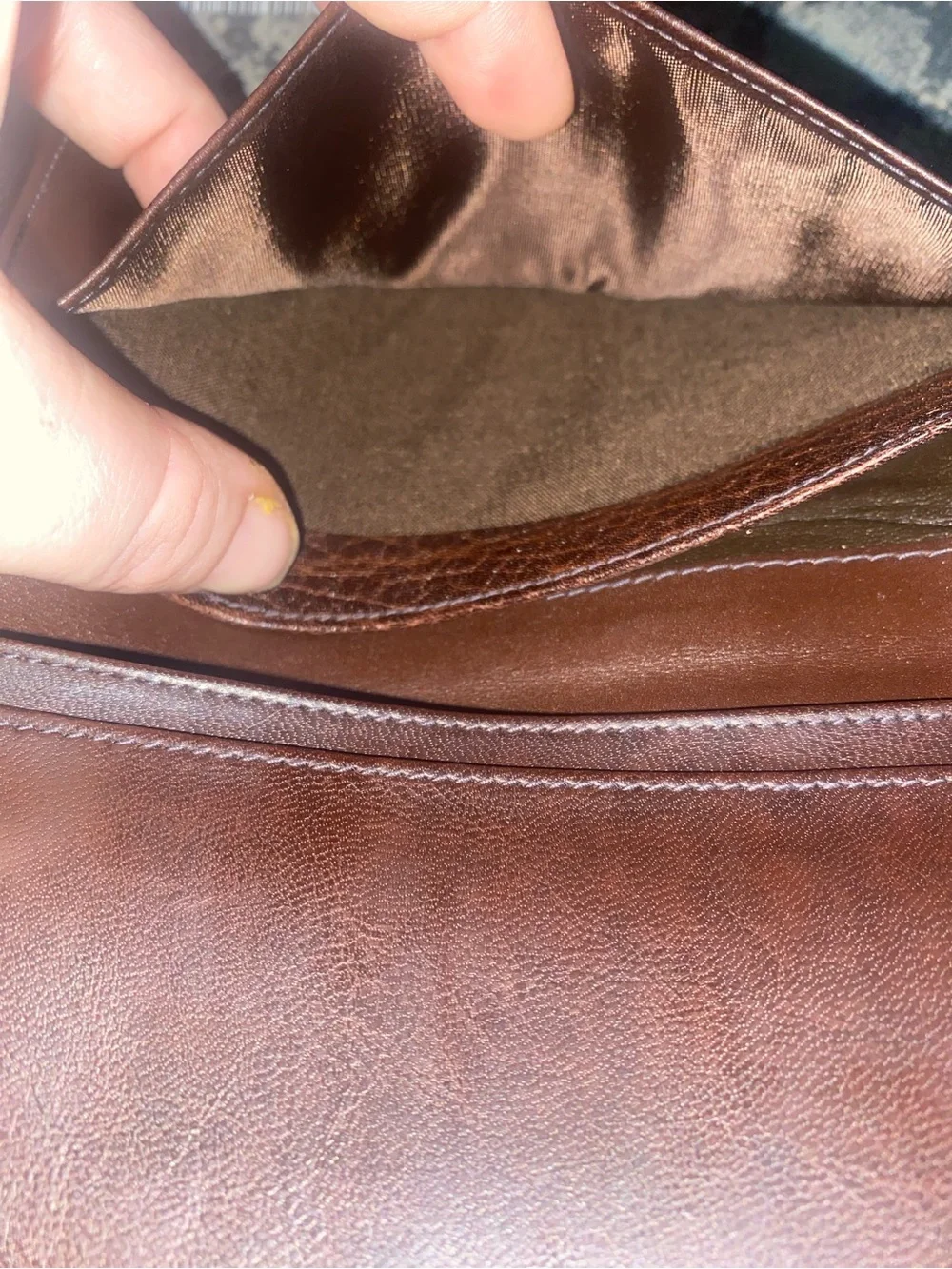 Givenchy Brown Leather Long Wallet